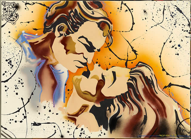 ★ Dansk Graffiti 1984-2013 ★ Love Confusion 1987... Spray enemal, acrylic and ink on canvas by DoggieDoe - The Dark Roses - KUNSTEN, Aalborg Museum, Aalborg, Jutland, Denmark 23. March - 16. June 2013